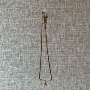 Michael kors gold tone crystal drop necklace